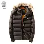 shopping en ligne versace doudoune zippee fur collar european  fashion